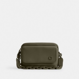 Army Green Coach Charter Flap Crossbody 24 | COH866614