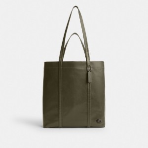 Army Green Coach Hall Tote Bag 33 | COH866626