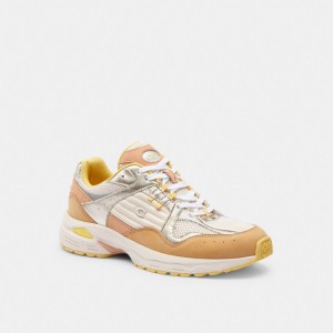 Beechwood/Taupe Coach C301 Sneaker | COH865815