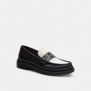 Black/Chalk Coach Cooper Loafer | COH866832