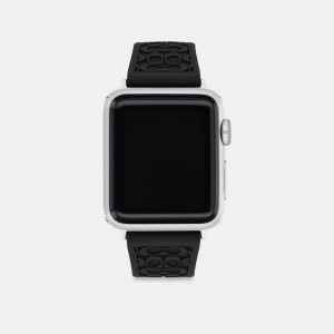 Black Coach Apple Watch® Strap, 38 Mm And 40 Mm | COH866253