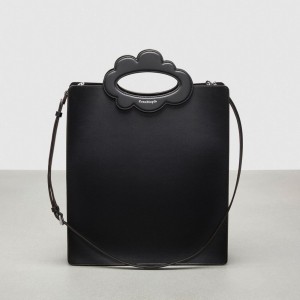 Black Coach Cloud Handle Tote | COH865046