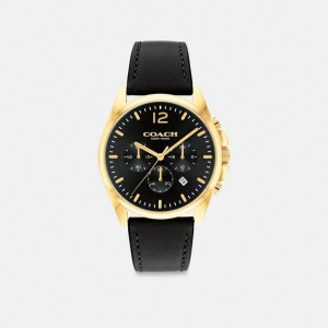 Black Coach Greyson Watch, 43 Mm | COH866979