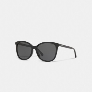 Black Coach Signature Workmark Square Sunglasses | COH866370