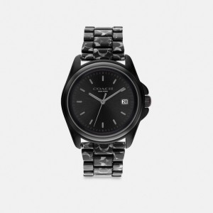 Black Signature Coach Greyson Watch, 36 Mm | COH866266