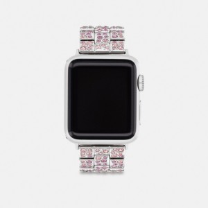 Blush Coach Apple Watch® Strap, 38 Mm, 40 Mm And 41 Mm | COH866268