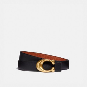 Brass/Black/1941 Saddle Coach C Hardware Reversible Belt, 32 Mm | COH866320