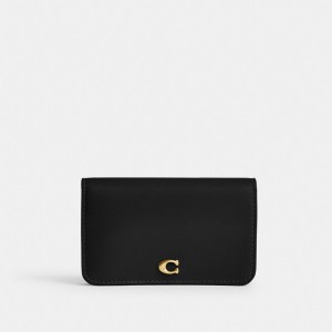 Brass/Black Coach Essential Slim Card Case | COH865723
