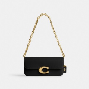 Brass/Black Coach Idol Bag 23 | COH864900
