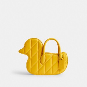 Brass/Canary Coach Duck Bag With Quilting | COH865378