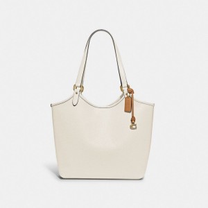 Brass/Chalk Coach Day Tote Bag | COH865026