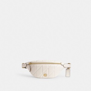 Brass/Chalk Coach Essential Belt Bag With Pillow Quilting | COH865287