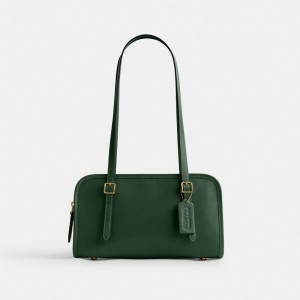 Brass/Hunter Green Coach Swing Zip | COH864795