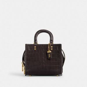 Brass/Oxblood Coach Rogue 20 In Alligator | COH865172