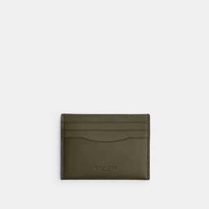 Calf Leather/Army Green Coach Card Case | COH866772