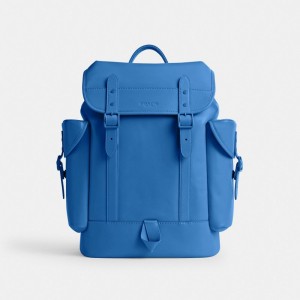 Calf Leather/Blueberry Coach Hitch Backpack | COH866510