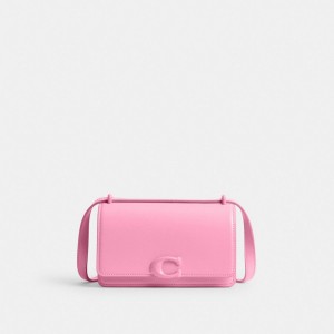 Calf Leather/Silver/Vivid Pink Coach Bandit Crossbody Bag | COH865322