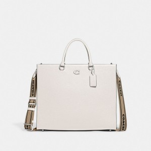 Chalk Coach Tote Bag 40 With Signature Canvas | COH866526