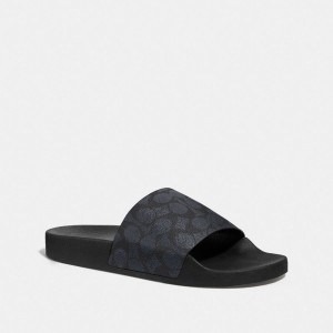 Charcoal Signature Coach Slide | COH866842