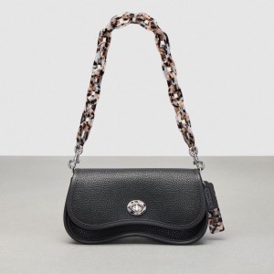 Coachtopia Leather/Black Coach Wavy Dinky Bag With Crossbody Strap | COH864978