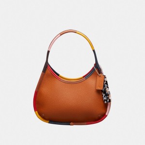Coachtopia Leather/Burnished Amber Multicolor Coach Ergo Bag With Colorful Binding In Upcrafted Leather | COH864945
