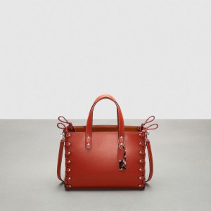 Coachtopia Leather/Deep Orange Coach The Re Laceable Tote: Medium | COH865017