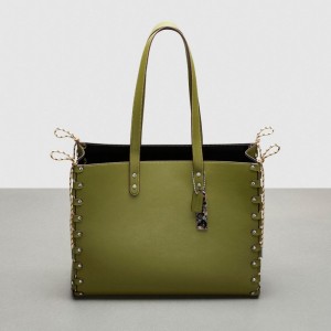 Coachtopia Leather/Olive Green Coach The Re Laceable Tote: Large | COH865031