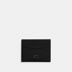 Crossgrain Leather/Black Coach Card Case | COH866768