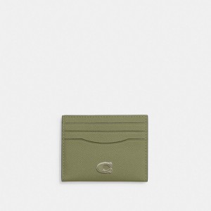 Crossgrain Leather/Moss Coach Card Case | COH866736