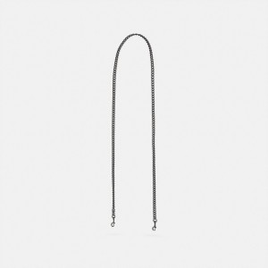 Dark Gunmetal Coach Dinky Chain Strap | COH866471
