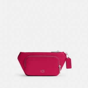 Dragon Fruit Coach Belt Bag With Signature Canvas Interior Detail | COH865189