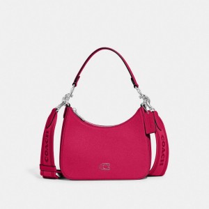 Dragon Fruit Coach Hobo Crossbody Bag With Signature Canvas | COH866551
