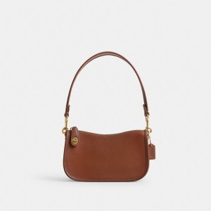 Glovetan Leather/Brass/1941 Saddle Coach Swinger Bag 20 | COH864792