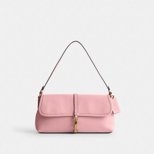 Glovetan Leather/Brass/Bubblegum Coach Hamptons Bag | COH864754