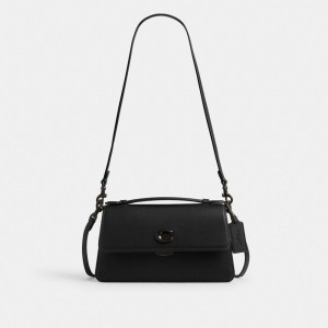 Glovetanned Leather/Matte Black/Black Coach Juno Bag | COH865160