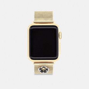 Gold Coach Apple Watch® Strap, 38 Mm, 40 Mm And 41 Mm | COH866243