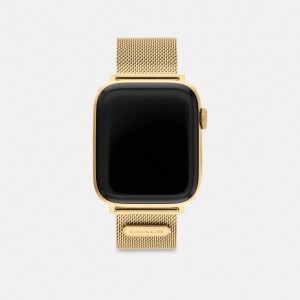 Gold Coach Apple Watch® Strap, 42 Mm And 44 Mm | COH866969