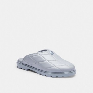 Grey Blue Coach Alyssa Clog With Quilting | COH865796