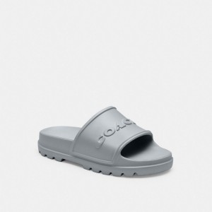 Grey Blue Coach Jesse Slide | COH865892