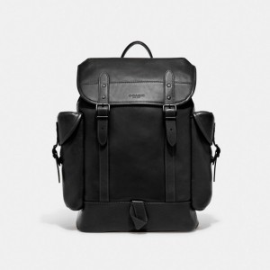 Leather/Black Coach Hitch Backpack | COH866509