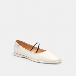 Leather/Chalk Coach Emilia Mary Jane | COH865780