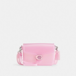 Light Anitique Nickel/Bright Pink Coach Jelly Tabby Bag | COH864851