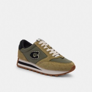 Moss/Army Green Coach Runner Sneaker | COH865818