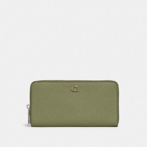 Moss Coach Accordion Wallet With Signature Canvas Interior | COH866743