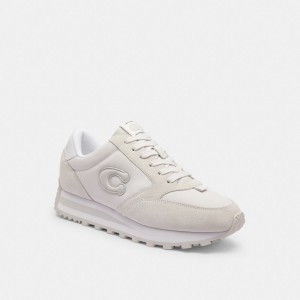 Optic White Coach Runner Sneaker | COH865822