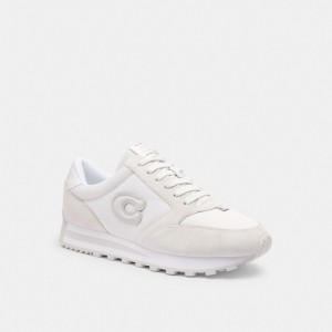 Optic White Coach Runner Sneaker | COH866784