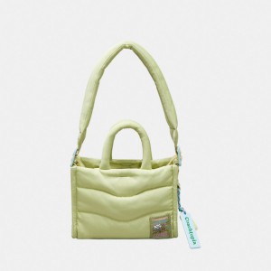 Pale Lime Coach Coachtopia Loop Mini Puffy Tote | COH865044