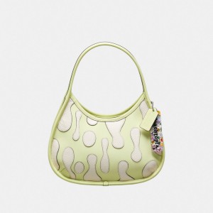 Pale Lime Multi Coach Ergo Bag With Lava Appliqué In Upcrafted Leather | COH864936
