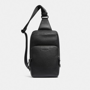 Pebble Leather/Smooth Leather/Black Copper/Black Coach Gotham Pack | COH866587