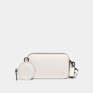 Polished Pebble Leather/Chalk Coach Charter Slim Crossbody | COH866564